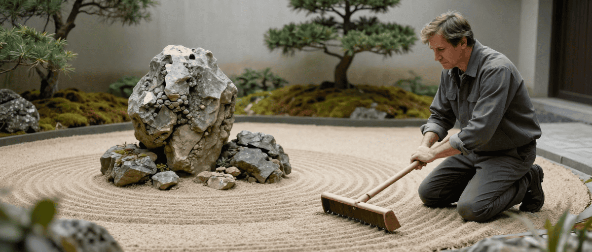 Jardin zen karesansui traditionnel