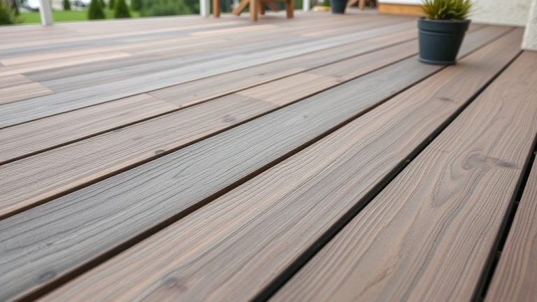Balcon en bois composite pour terrasse extérieure.