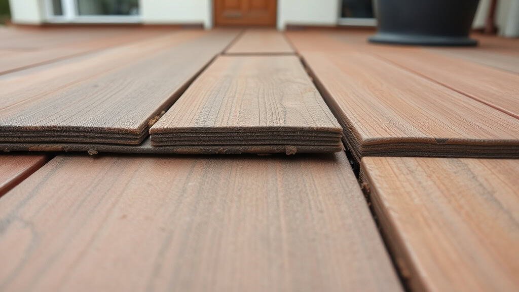 lame de terrasse composite cassée — illustration de la section : Le bon critère : clippée, vissée ou bloquée dans sa rainure