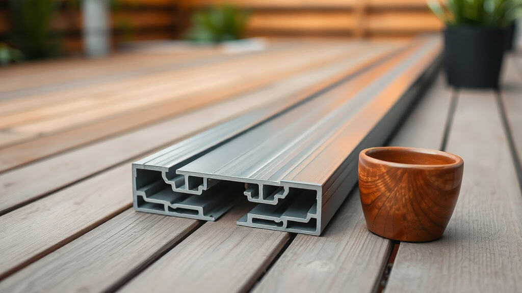 profil aluminium terrasse composite — illustration de la section : Le bon profilé, c’est celui qui disparaît proprement