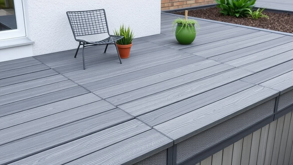 calage plot terrasse composite — illustration de la section : Comment réaliser le calage d’une terrasse composite sur plots ?